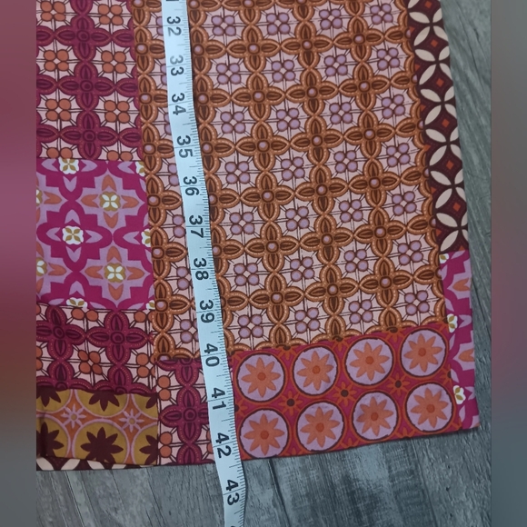 DREW Pink and Orange Wide Leg Pants - Picture 3 of 11